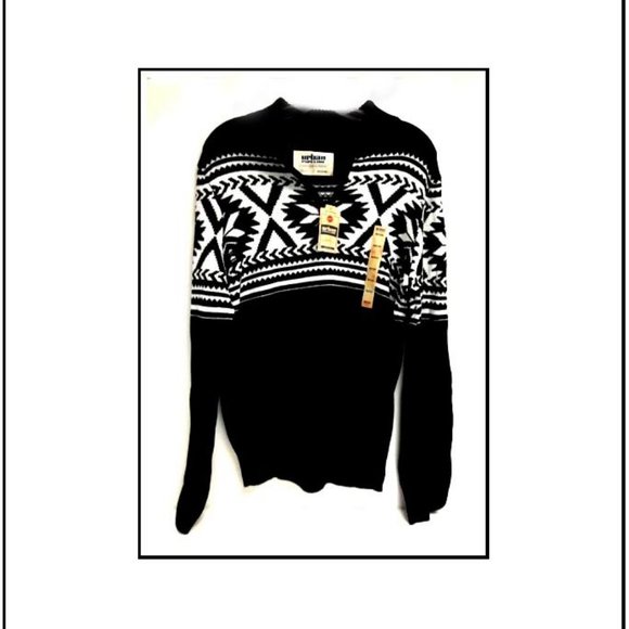 New 1/4 Men's Zip Sweater